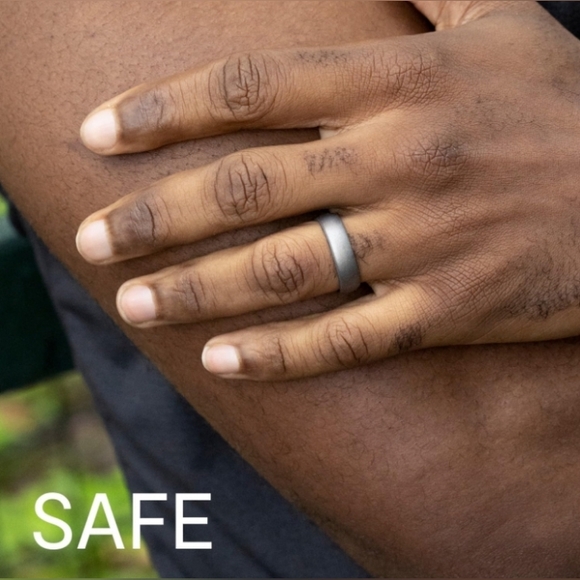 Mens Silicone Wedding Ring/Band Size 11 - Picture 2 of 4